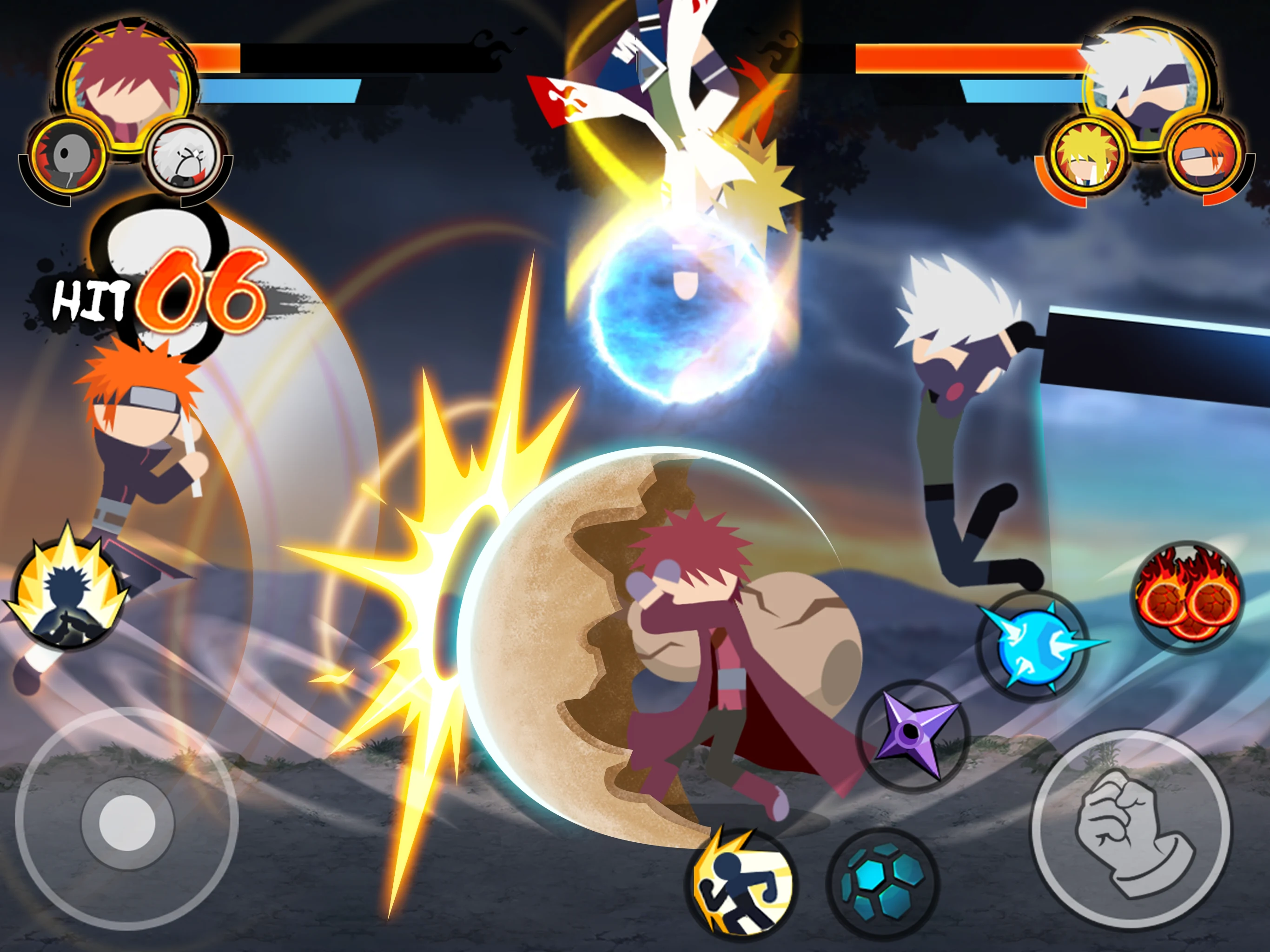 Stickman Ninja 3v3 Battle screenshot