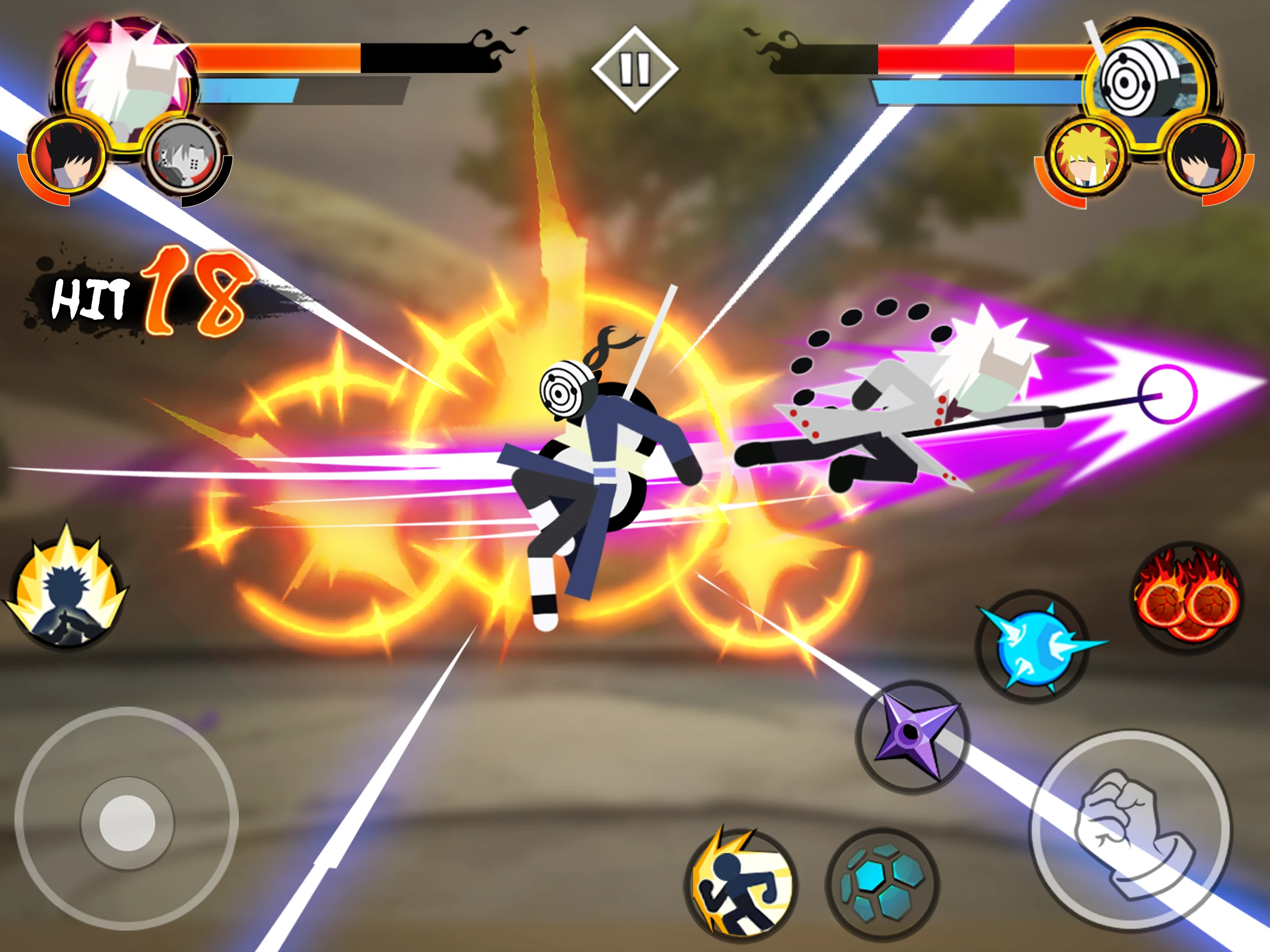 Stickman Ninja 3v3 Battle screenshot